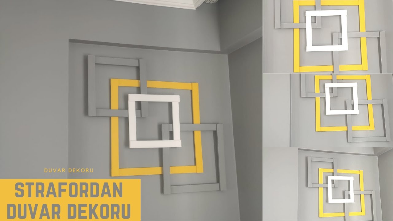 Strafor Duvar Dekoru - deseni DIY | Kendin yap