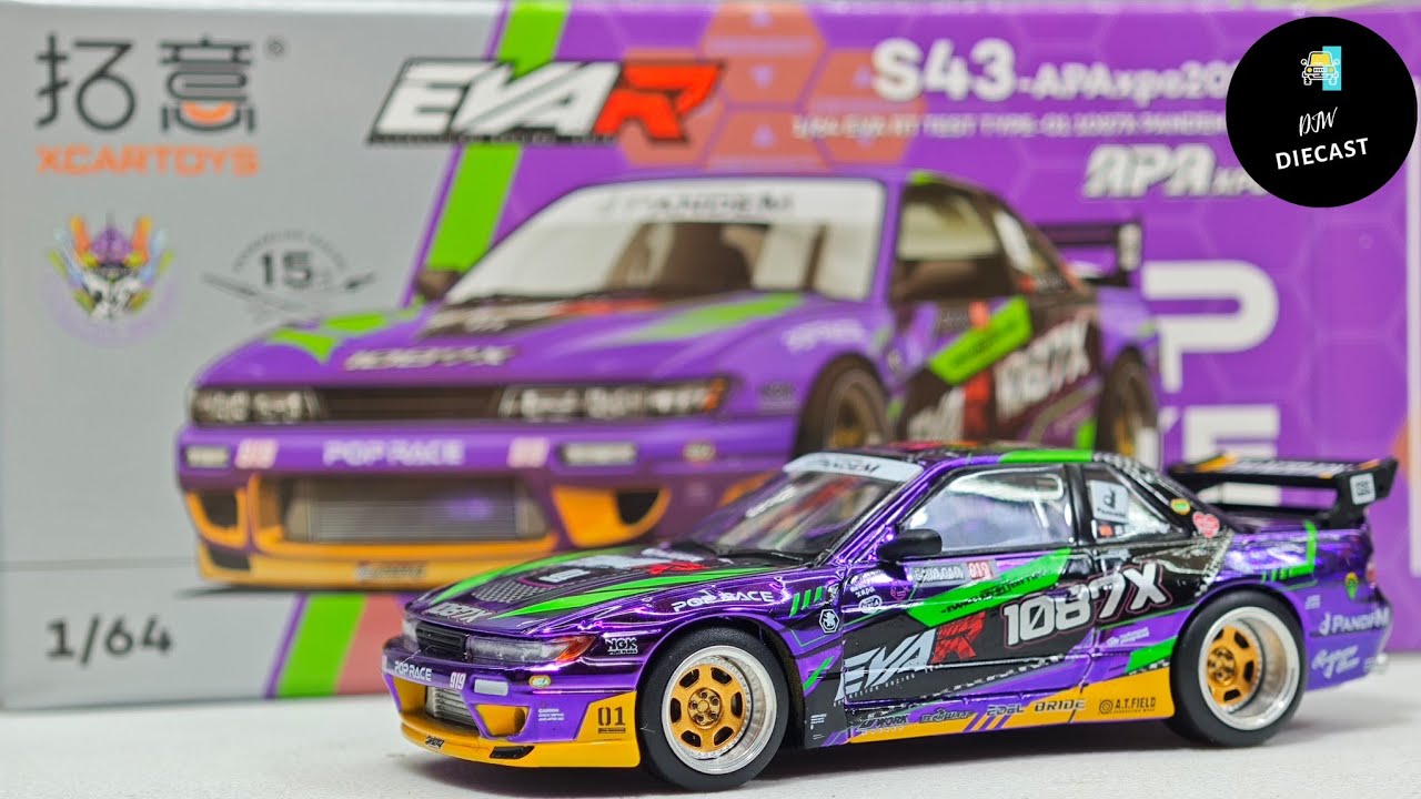 Pandem S13 Eva RT Test Type-01 1087X APA xpo 2025 by Pop Race 1/64 | UNBOXING and REVIEW