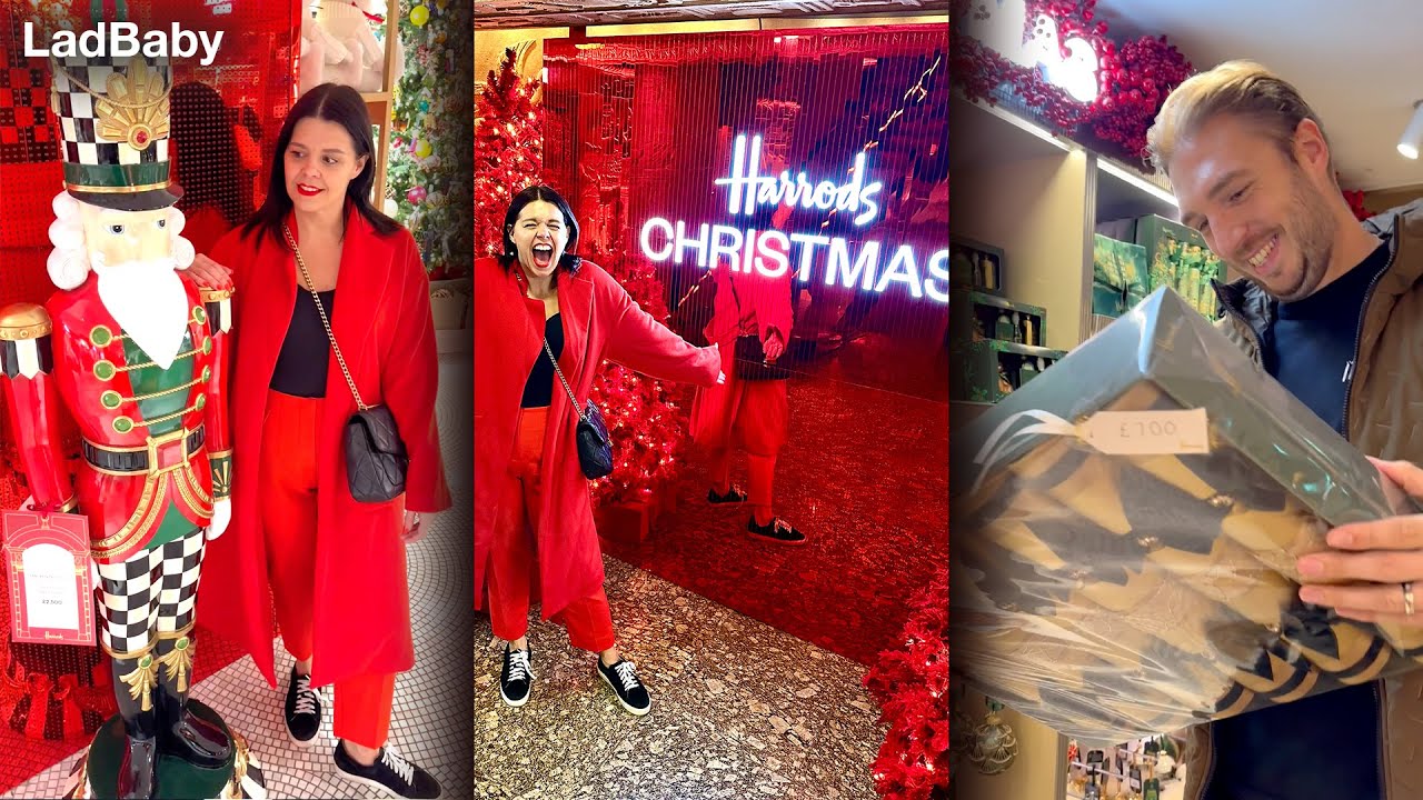 Surprising Dad with Magical Harrods Christmas shop! 🤣🎄