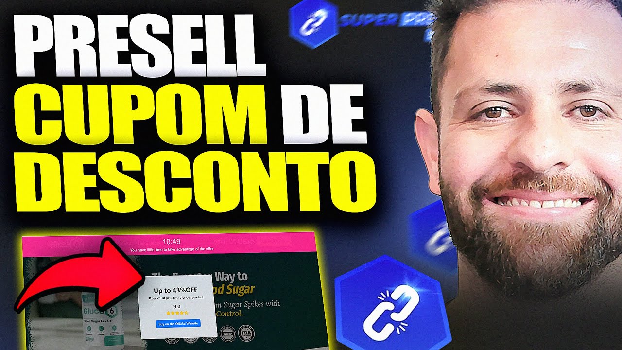 SUPER PRESELL 5.0 - Criando Uma Presell de CUPOM DE DESCONTO - NOVIDADE Plugin Super Presell 5.0 🔵