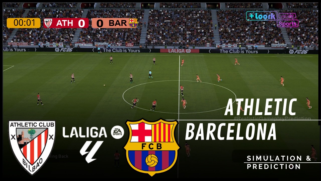 Athletic Club vs. Barcelona | LALIGA EA Sports 25/26 | Full Match Simulation/Prediction