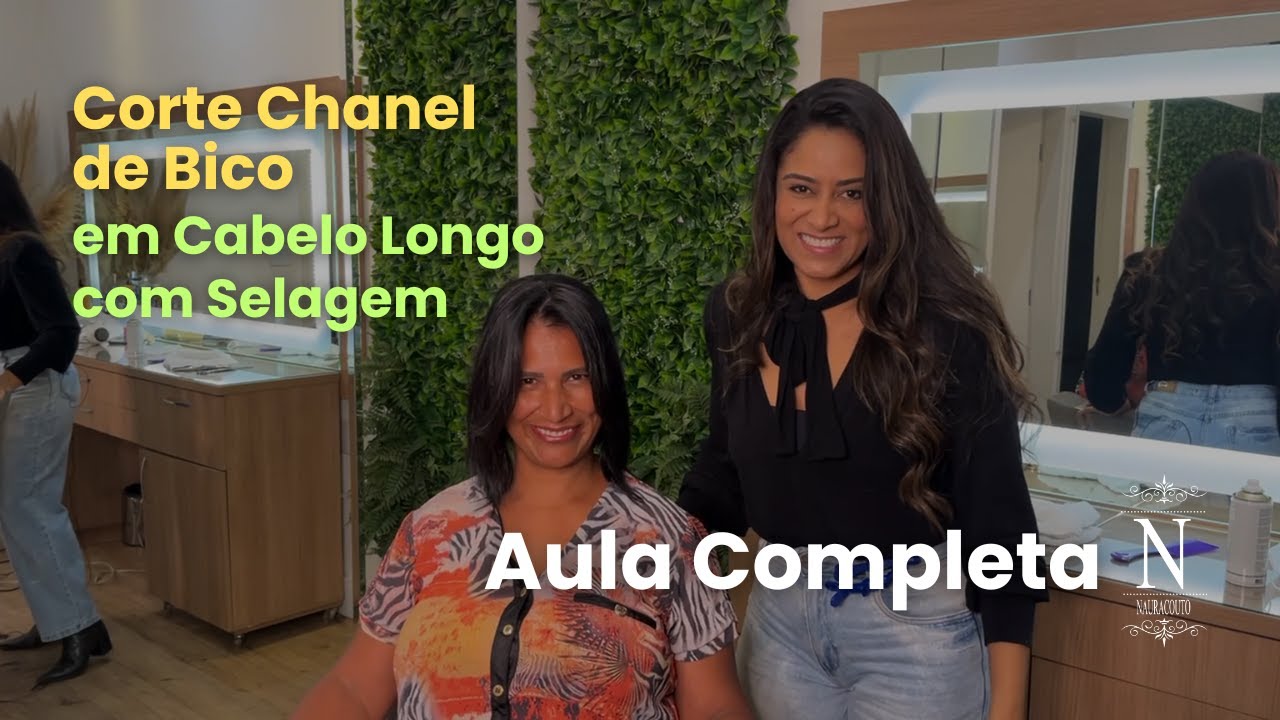 Corte Chanel de Bico em Cabelo Longo com Selagem | Passo a Passo