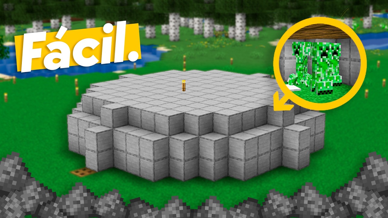 La Granja de CREEPERS/POLVORA M&aacute;s F&Aacute;CIL - Minecraft 1.21.7 - 1.21.6 - 1.21