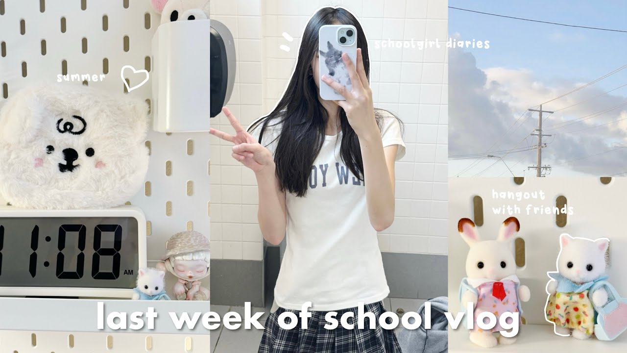 🎐schoolgirl diaries: LAST WEEK OF SCHOOL, shopping haul, hangout with friends, summer