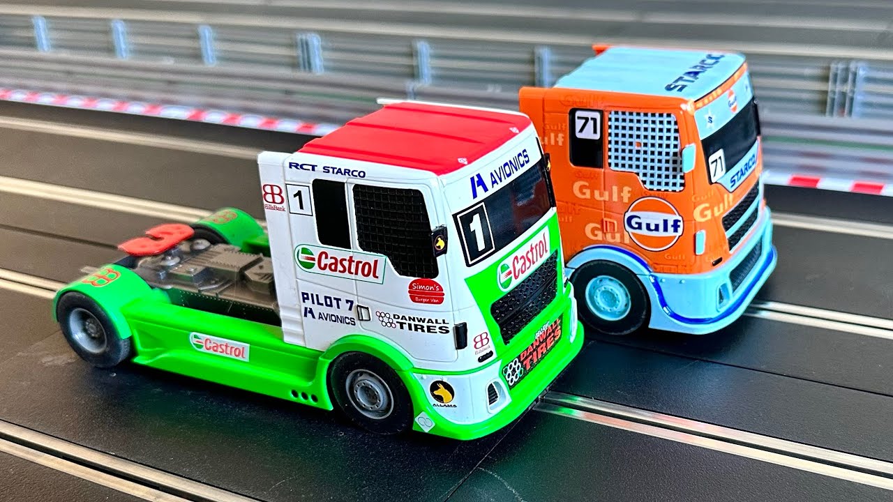 Scalextric racing trucks