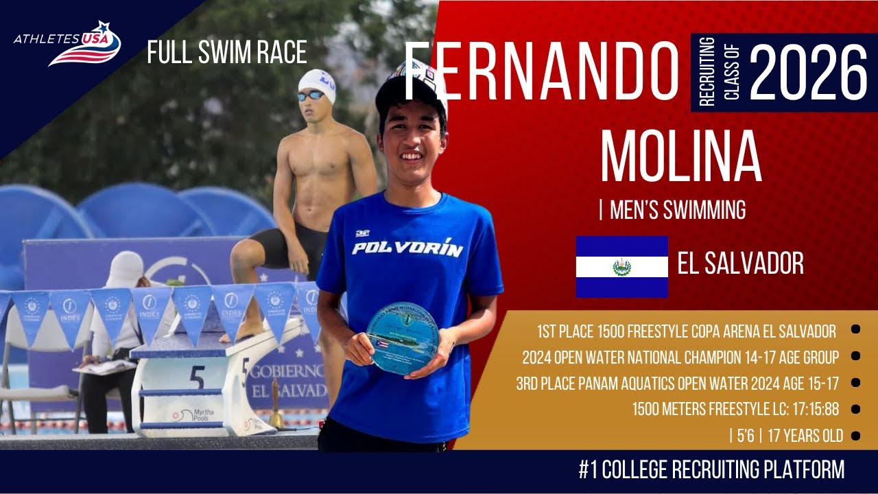 Men's Swimming | Fernando Vladimir Roque Molina | Full Swim Race | Recruit 2026