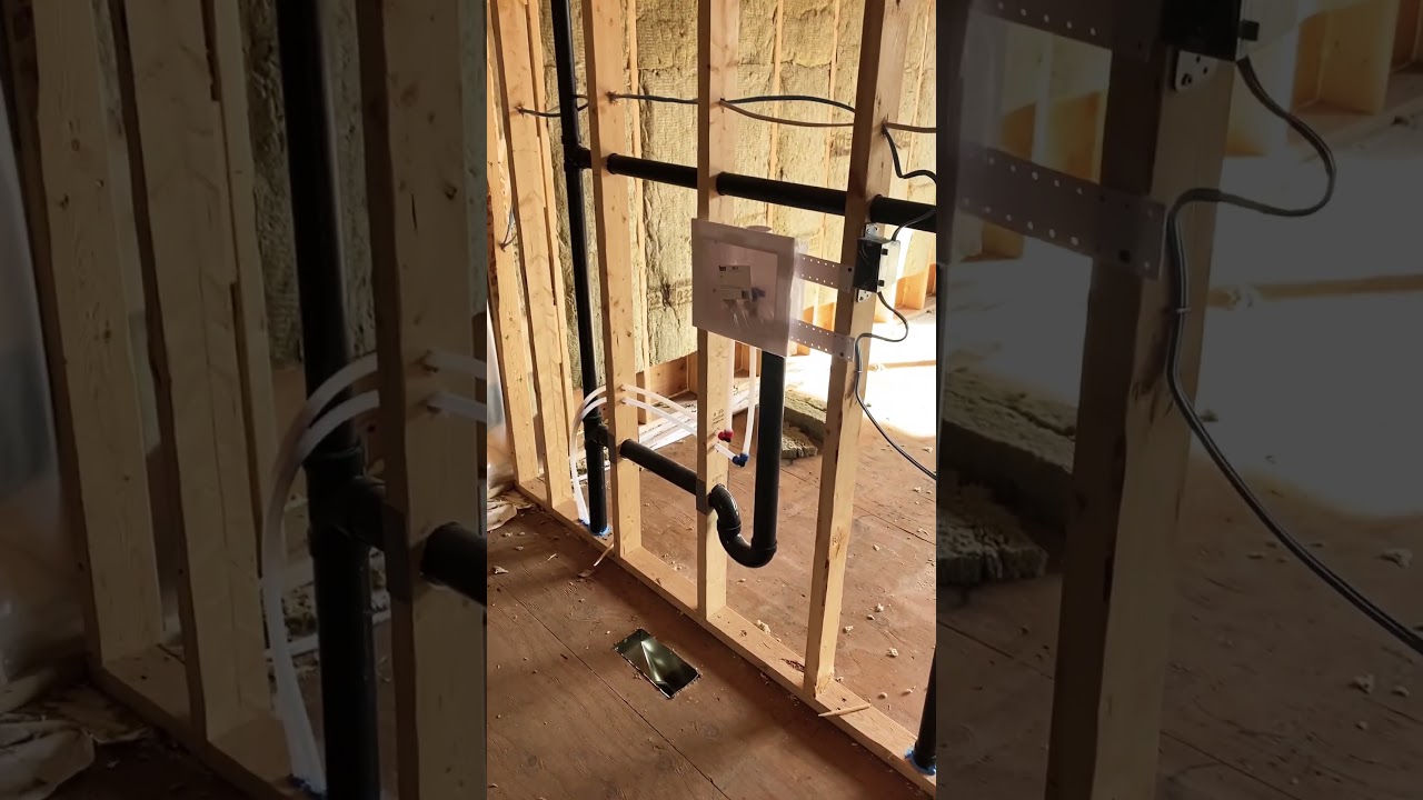 #plumbing for a laundry machine and laundry sink