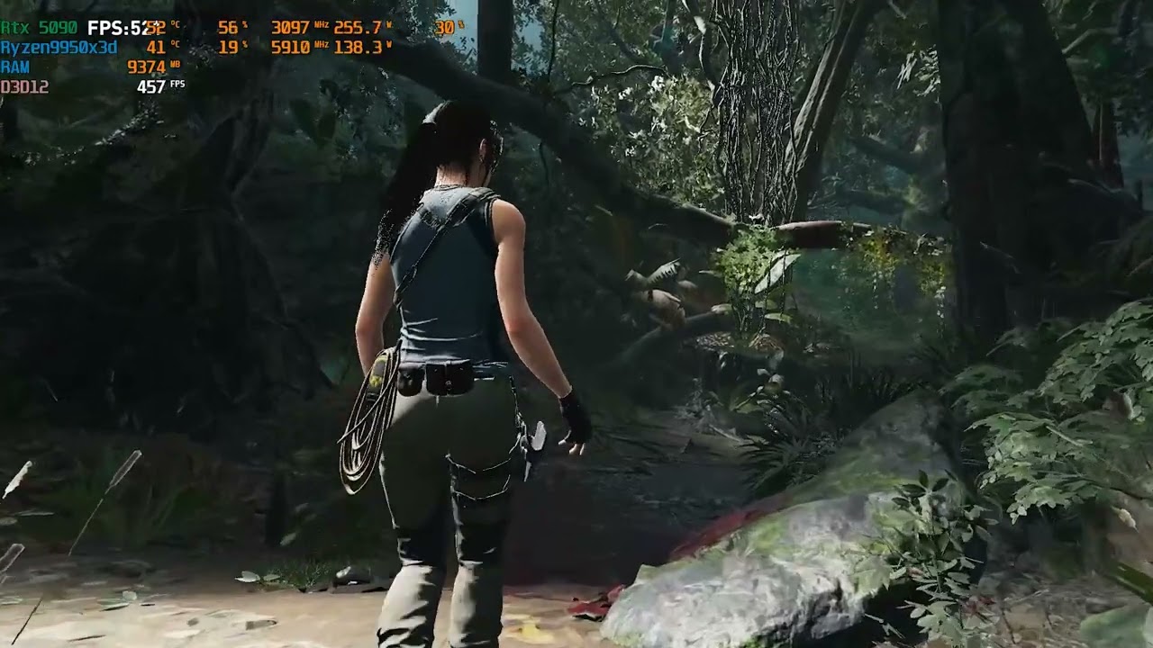 Rtx 5090 + 9950x3d no Shadow of the Tomb Raider Full HD no LOW