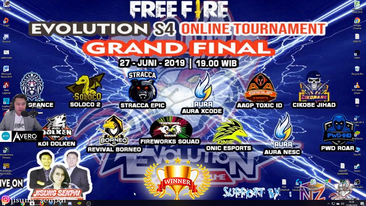 FULL MATCH AURA NESC MENJADI JUARA TOURNAMENT EVOLUTION - GARENA FREE FIRE