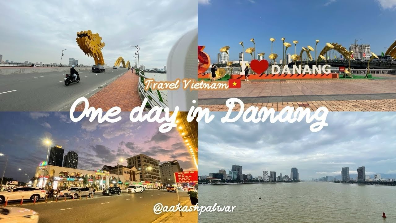 DA NANG VIETNAM 🇻🇳 | My Khe Beach | Dragon Bridge | Han River | Local Area Wake -In View | #vietnam 