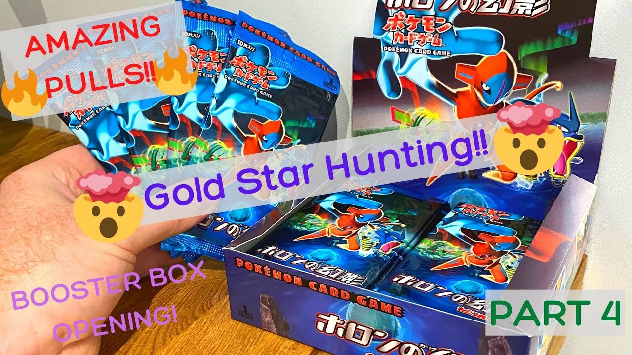 GOLD STAR HUNTING - Part 4 *Holon Phantom Booster Box* AMAZING PULLS!!