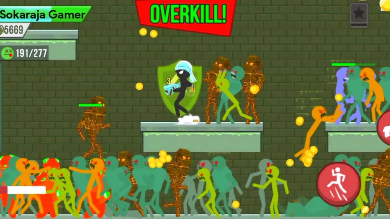Stickman Zombie Shooter - Sewer Chapter 6 Level 61-65 [ Sokaraja Gamer ]