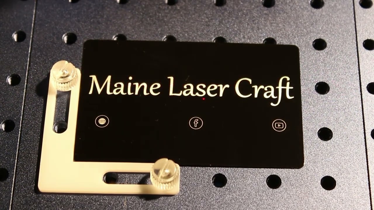 Maine Laser Craft Aluminum Business Card Teaser