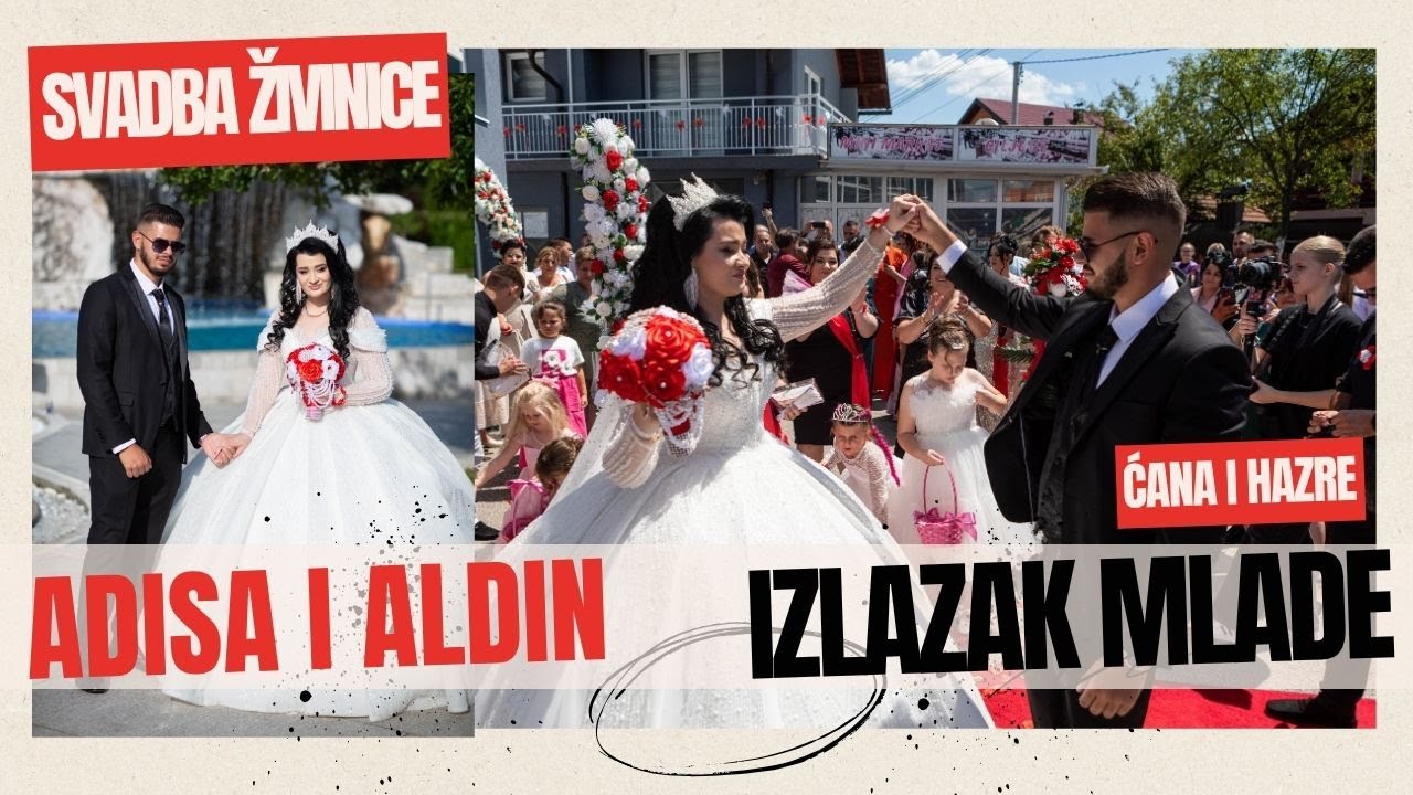 Adisa i Aldin - izlazak mlade (svadbeno veselje) muzika Ćana i Hazre (Talovići Živinice)