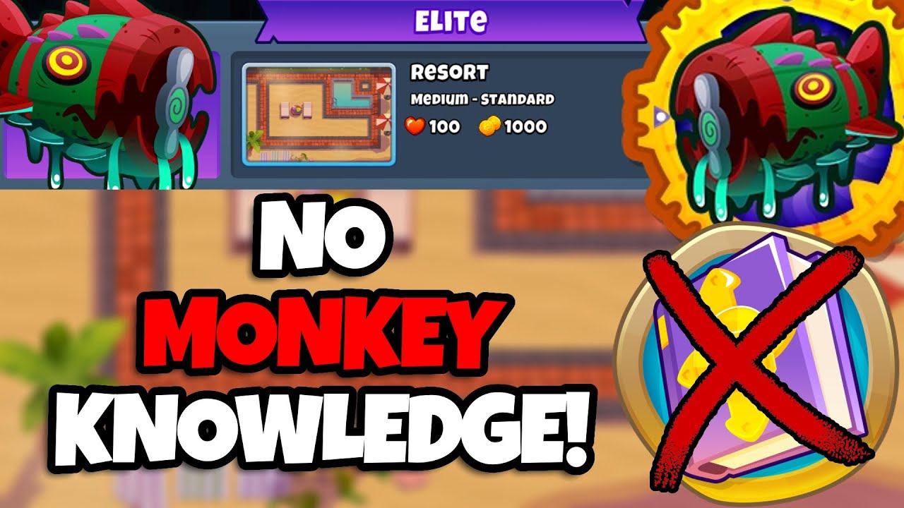 Bloonarius Elite Tutorial || No Monkey Knowledge || Resort (BTD6)