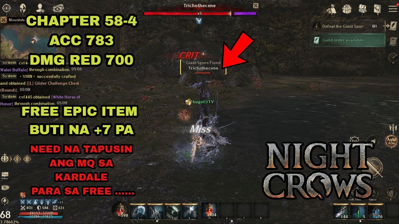 NIGHT CROWS - CHAPTER 58-4 ACC 783 DMG RED 700
