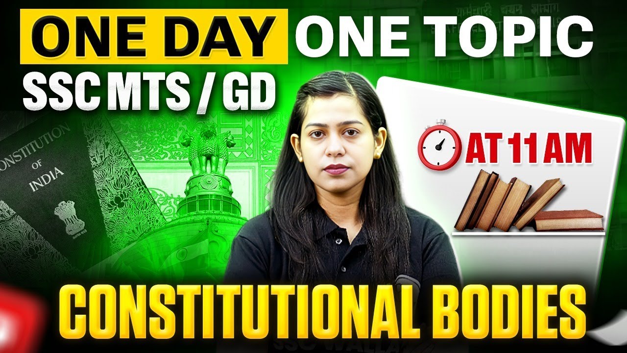 SSC GD/MTS GK Classes 2026 | Constitutional Bodies in India | संवैधानिक निकाय | GK By Krati Mam