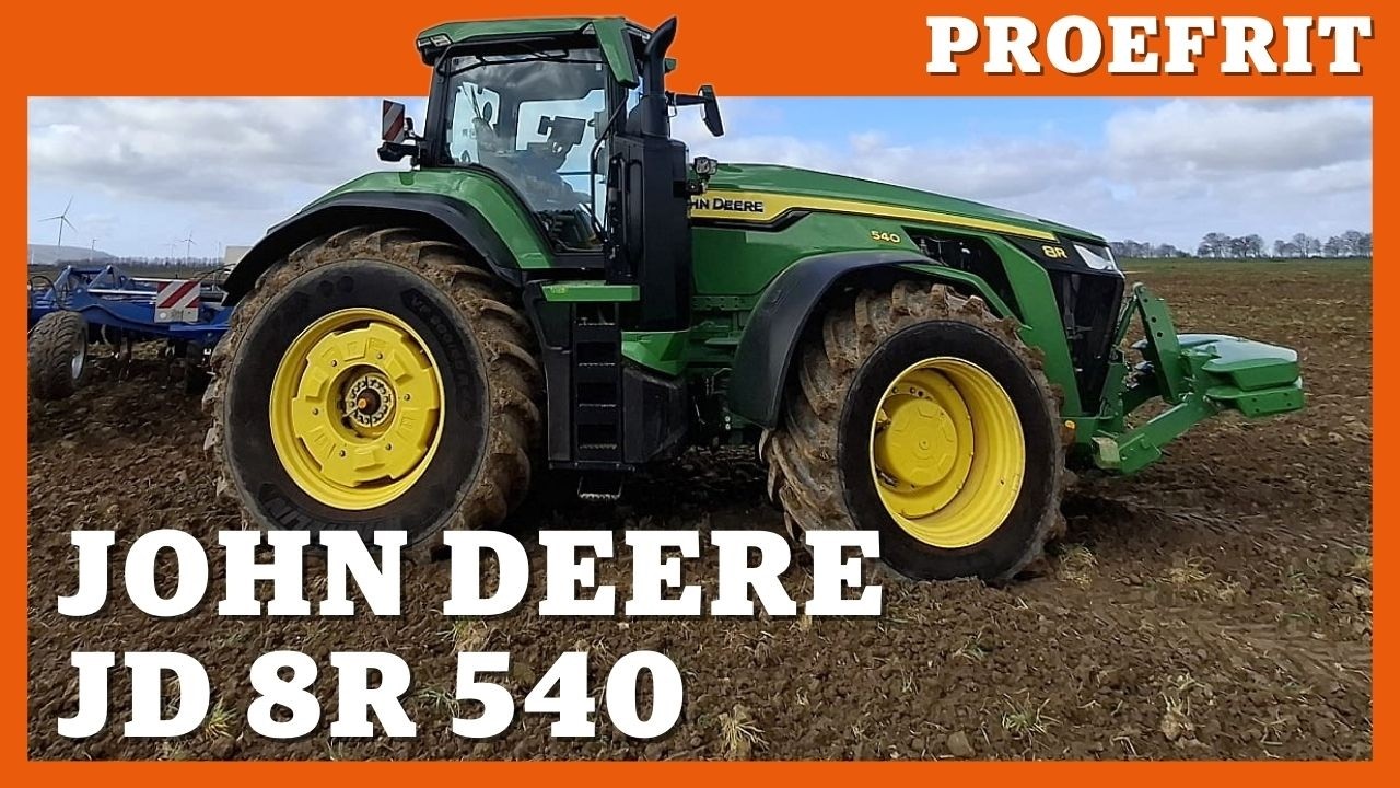 Proefrit met gloednieuwe John Deere 8R 540