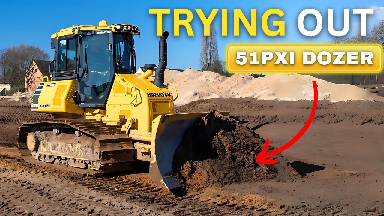 МЫ ДОЛЖНЫ ОПРОБОВАТЬ новый бульдозер Komatsu 51PXI!!!!! @KomatsuNorthAmerica