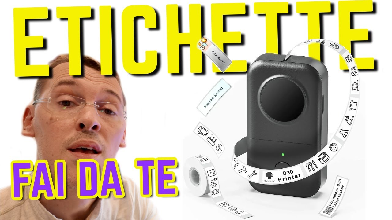 Mini, Potente e Senza Inchiostro! STAMPANTE PER ETICHETTE Phomemo D30