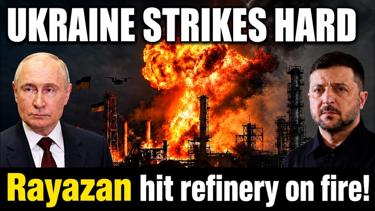 BOMBSHELL: Ukraine unleashes massive drone - onslaught on Putin's Ryazan oil refinery