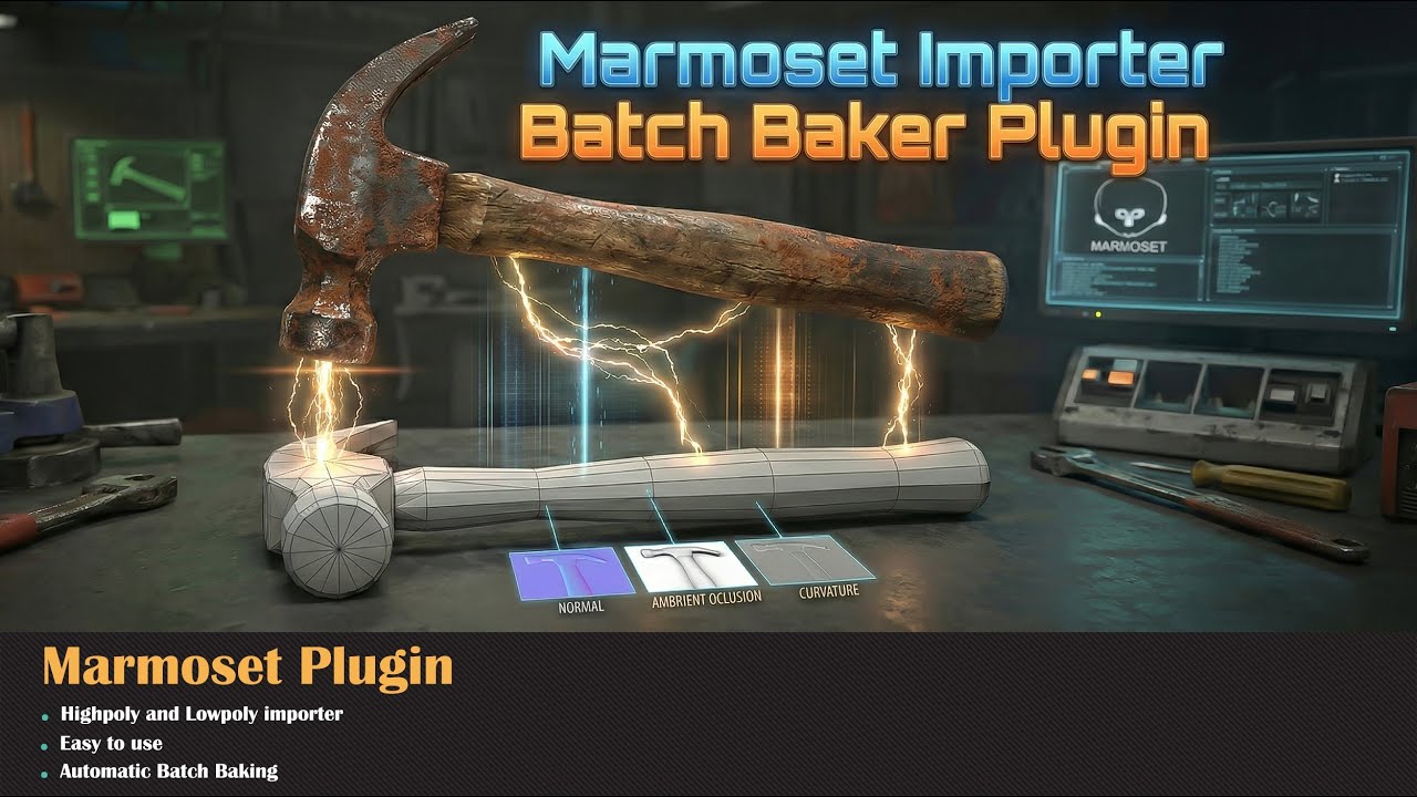 Плагин Marmoset Impoerter and Batch Baker