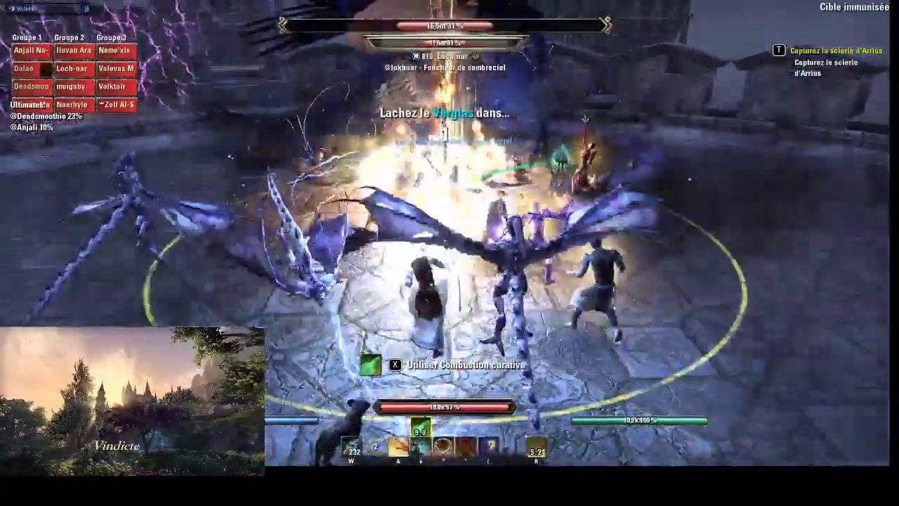 ESO / First down vCR en Heal / Raid Pas des Nuées Vétéran