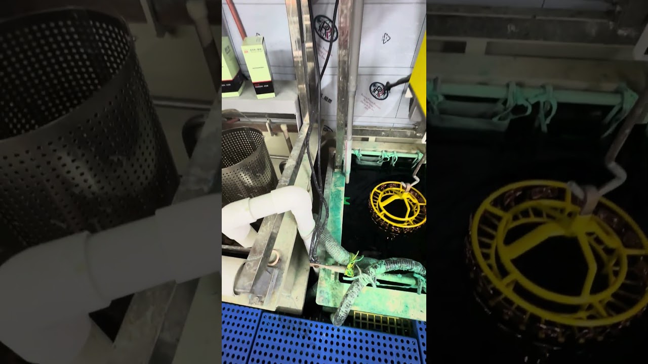 Hanging plating Step 7 Nickle plating #slider plating#hangingplating #rackplating #electroplating