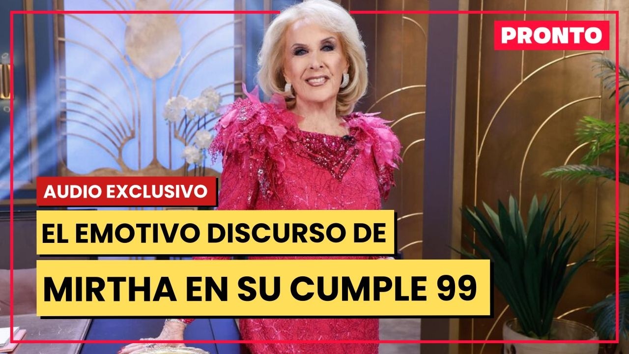 Mirtha Legrand cumplió 99 y así le habló a sus invitados a la hora del brindis