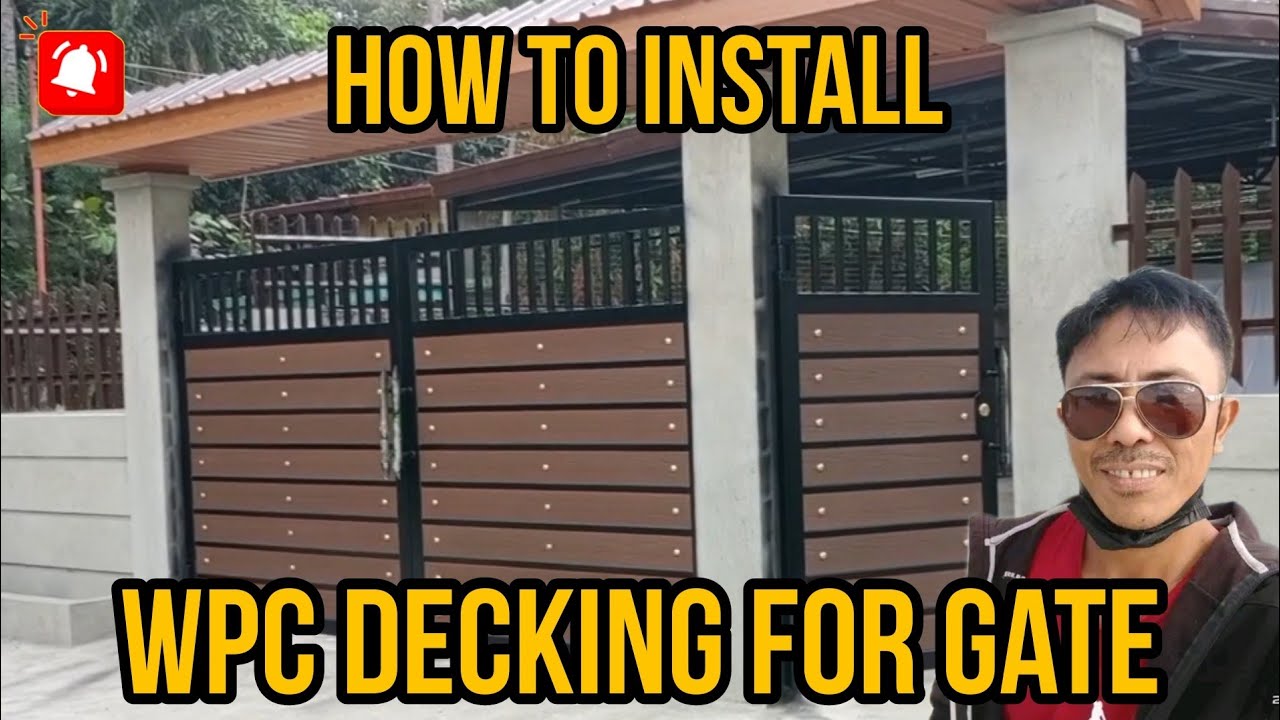 Paano mag kabit ng WPC  Decking o plangs sa Gate/How to install WPC Decking or plangs for Gate