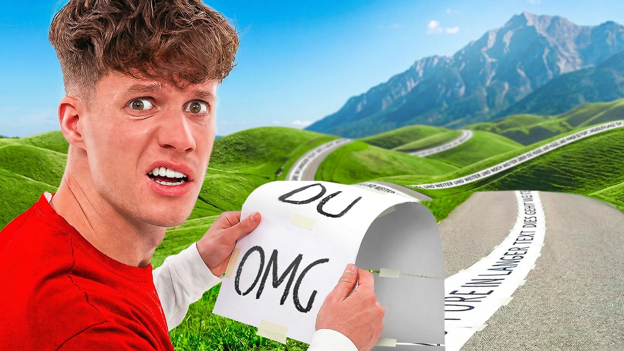 Das ist die LÄNGSTE FANPOST die ich JEMALS zugeschickt bekommen habe
