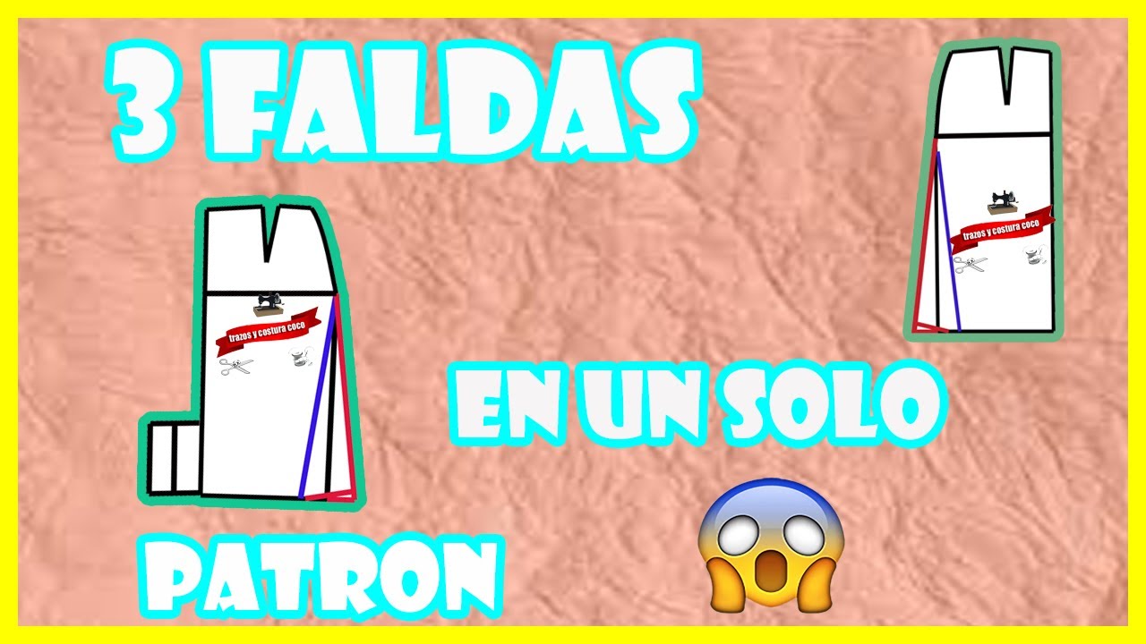 FALDA 3 en 1 👗 LINEA A 🧵 AJUSTADA ✂️TABLON ATRAS DIY 2020