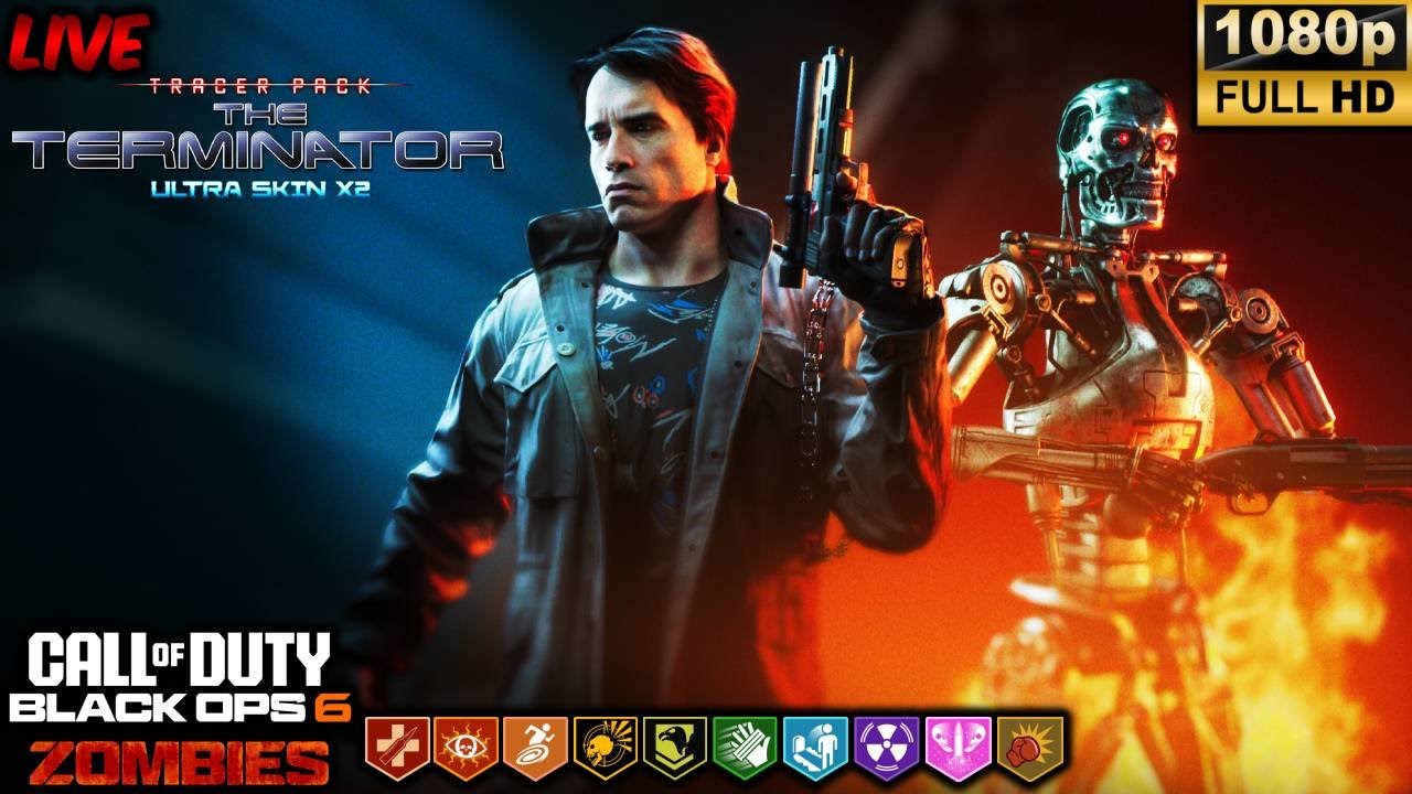 BO6 ZOMBIES *TERMINATOR EVENT* GAMEPLAY!! (THE TOMB EASTER EGG) BLACK OPS 6 ZOMBIES (1080p 60 FPS)