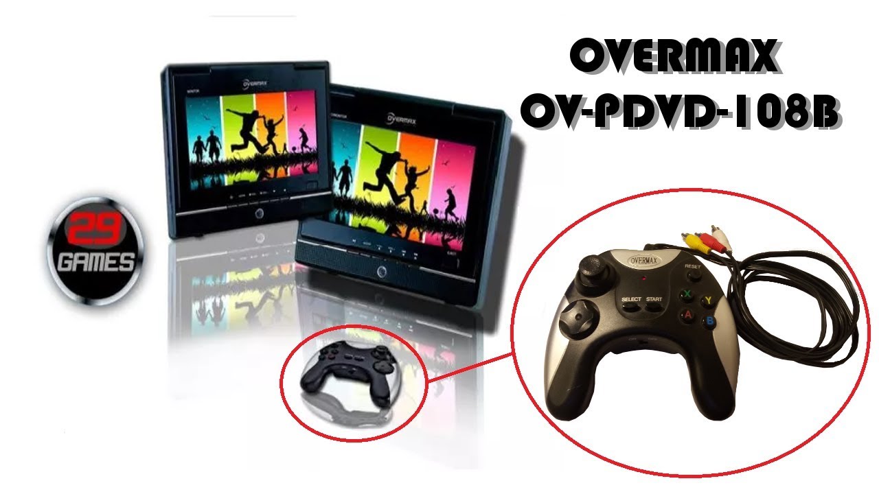 OVERMAX KONSOLA DO GIER OV PDVD 108B - PREZENTACJA I GAMEPLAY