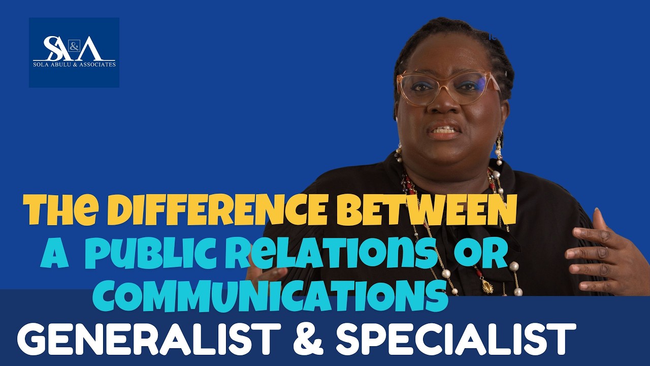 Difference between a PR or Communications Generalist Vs Specialist