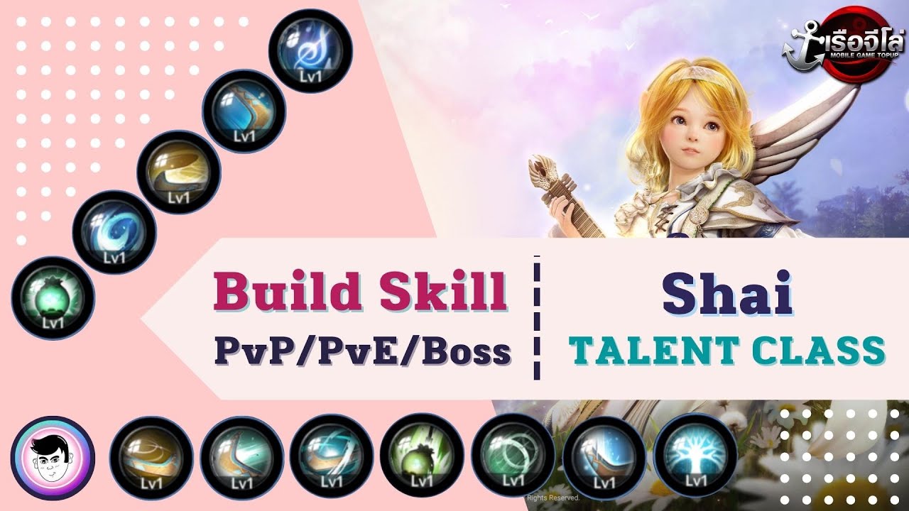 [BLACK DESERT MOBILE] Build Skill Set EP - 13 Shai Talent Class #bdm #skill #pvp #pve #shai