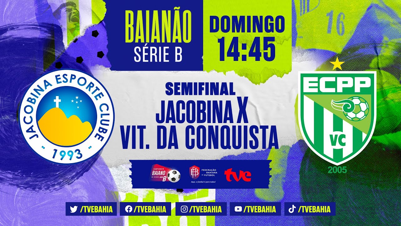 JACOBINA 2X0 V. DA CONQUISTA | PARTIDA COMPLETA | SEMIFINAL BAIANÃO SÉRIE B  - 23/07/2023