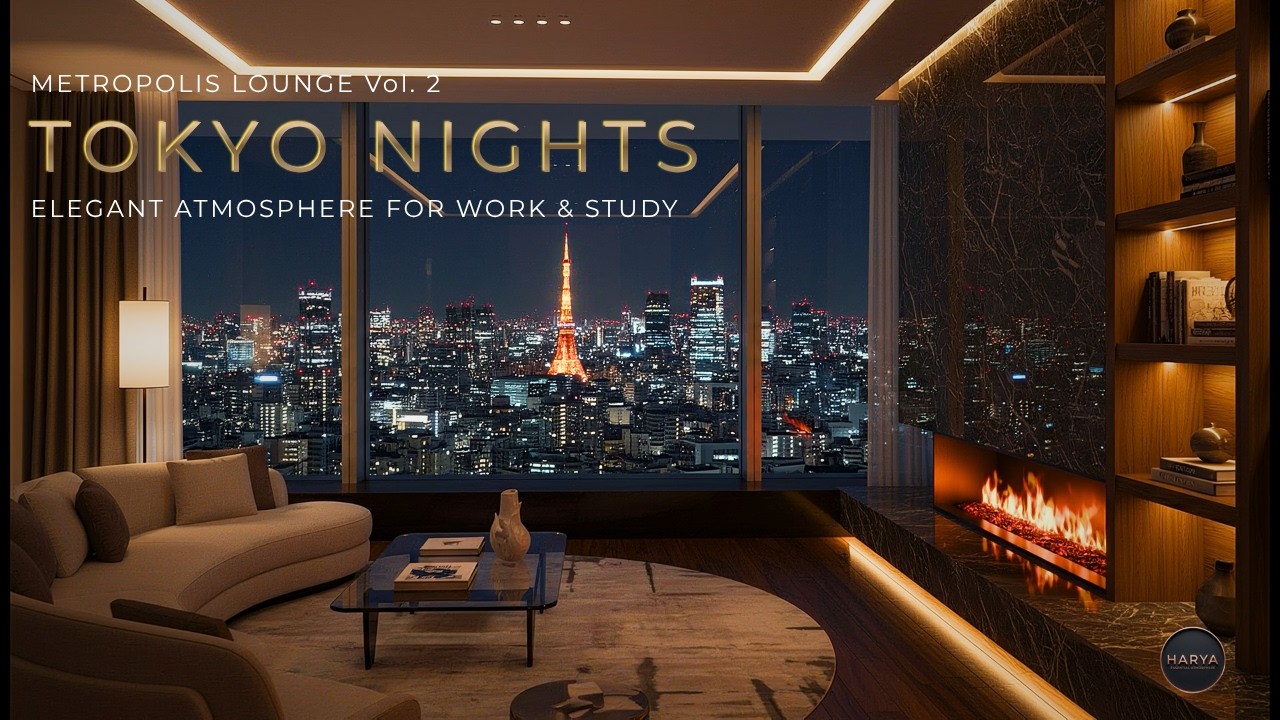 Metropolis Lounge Vol. 2 | Tokyo Night Lounge & Cozy Fireplace
