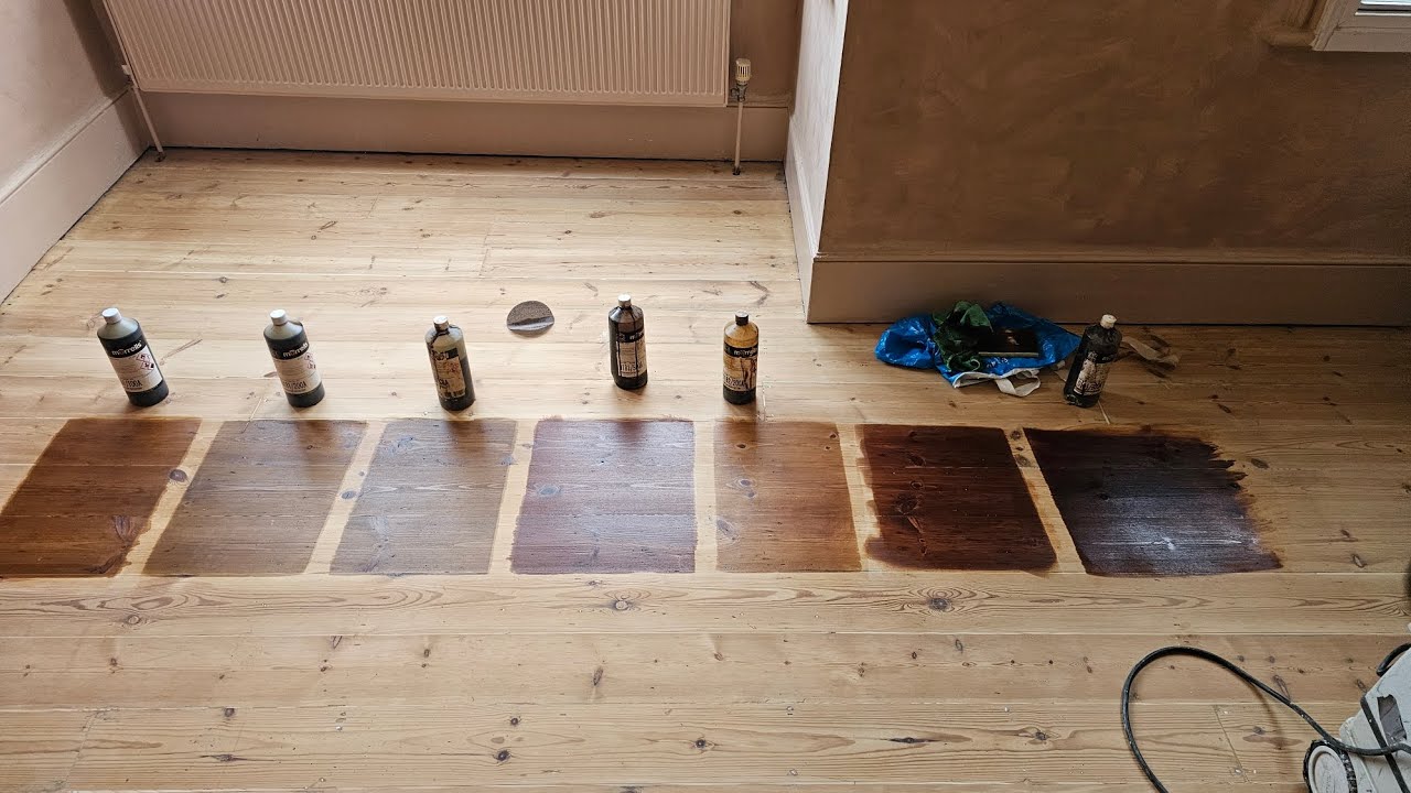 Floorboards sanding - Pine Slivers Instalation- Staining & Sealing - Floorsdoctor.co.uk 