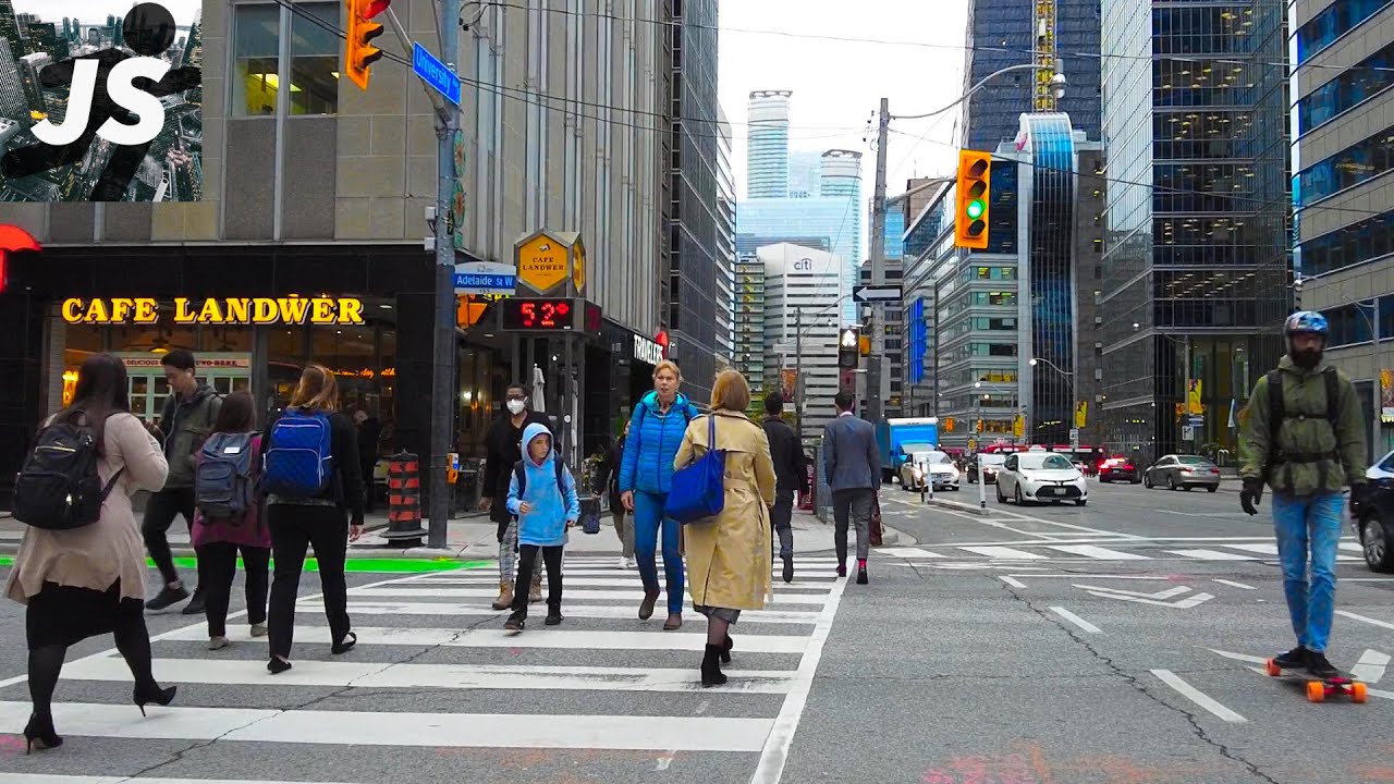Morning University Avenue to Union Station Toronto Walk (Sep '22)