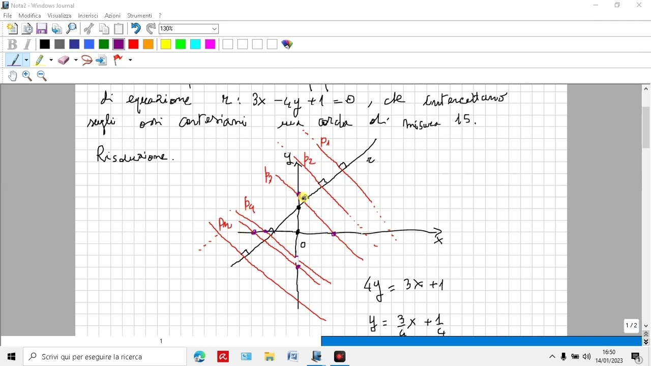 fascio improprio di rette,  ortogonali ad una retta r nel piano.