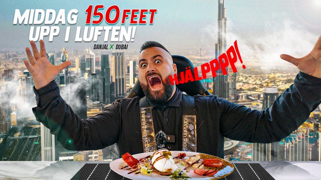 Danjal Äter Mat I Himlen ✧ Dinner In The Sky 😱