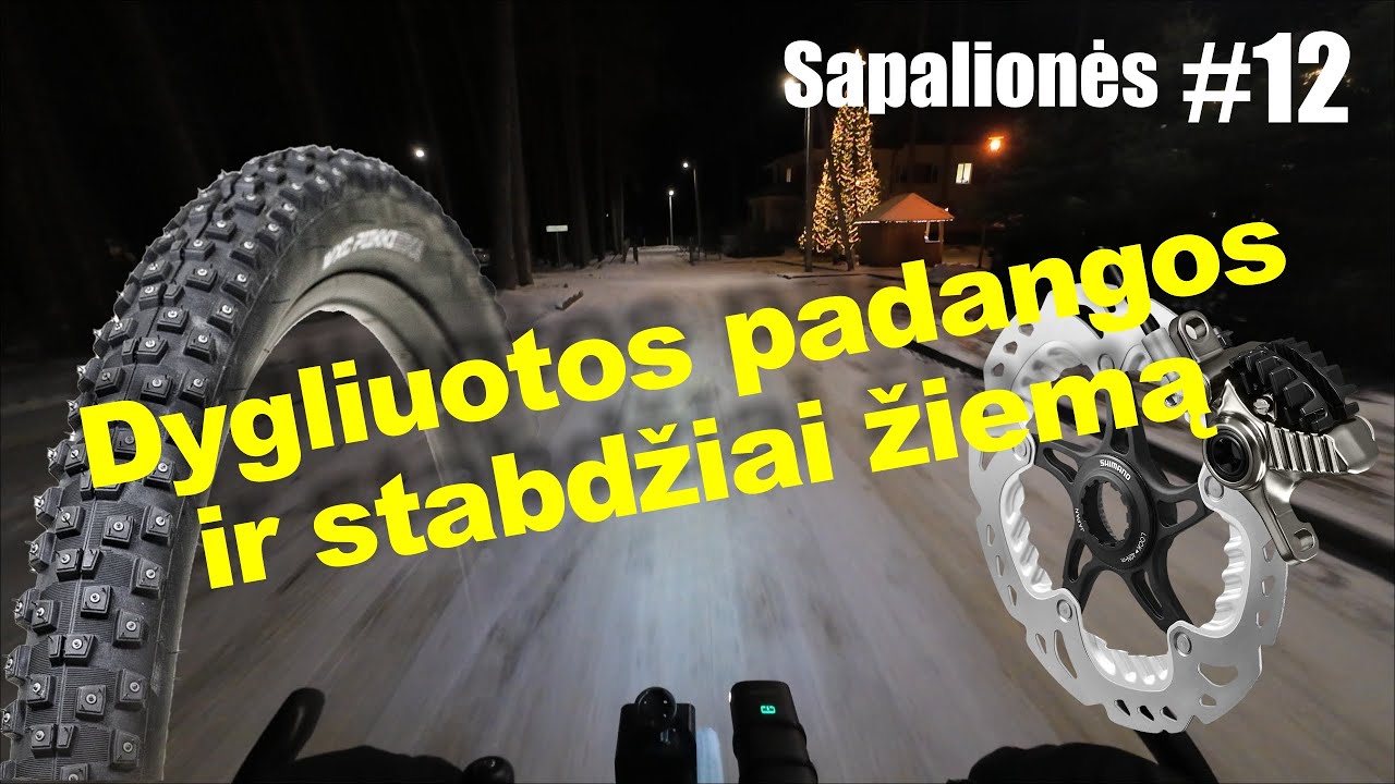 🚴💬 Važiavimas dviračiu žiemą: dygliuotos padangos ir stabdžiai | Sapalionės #12 [4K]