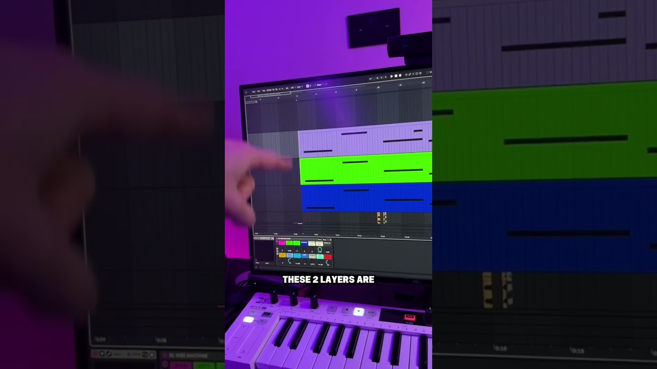 Synth Layering 🕹️ #musicproducer
