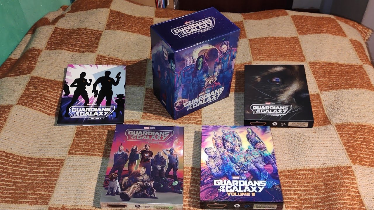 Guardians of the Galaxy Vol 3 Steelbook FullSlip Collection Blufans One Click MCU Unboxing Review en