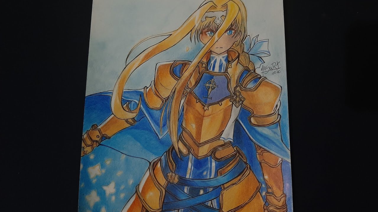 Speed Drawing - Alice Zuberg de Sword Art Online - Collab