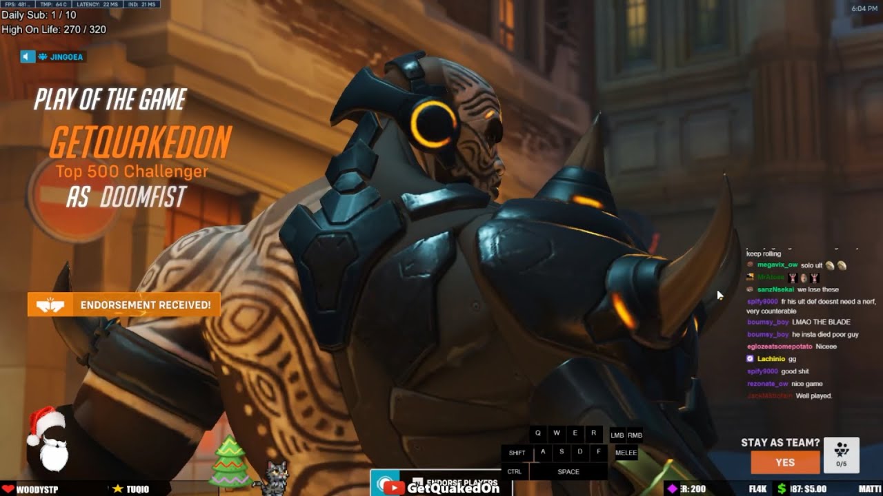 Overwatch 2 Rollout Doomfist God GetQuakedOn Literally Destroys Enemy Team With 45 Elims