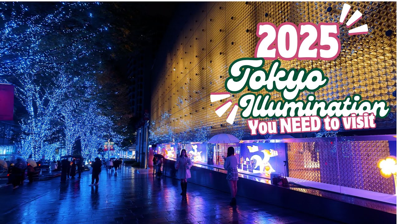 Tokyo Christmas Lights 2025 | Keyakizaka Illumination | Roppongi Hills – A Magical Night in the Rain