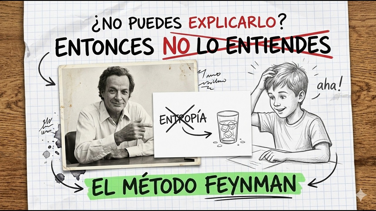 Deja de MEMORIZAZR!!! No Sigas Repitiendo Como Un Loro. La Técnica Feynman Te Hará COMPRENDER