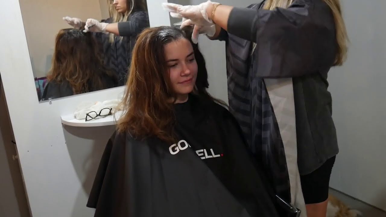 ASMR Hair Day (Hair Washing/Shampooing & Hair Coloring) *white noise warning*